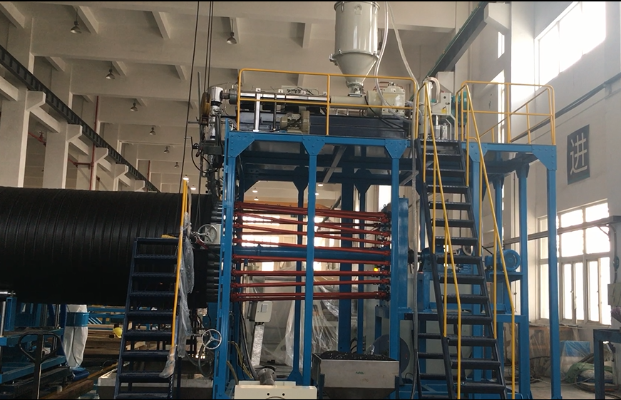 Büyük Çaplı HDPE Sargı Borusu Üretimi